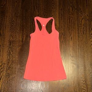LULULEMON RACER BACK PINK STRETCH TANK TOP YOGA FITNESS